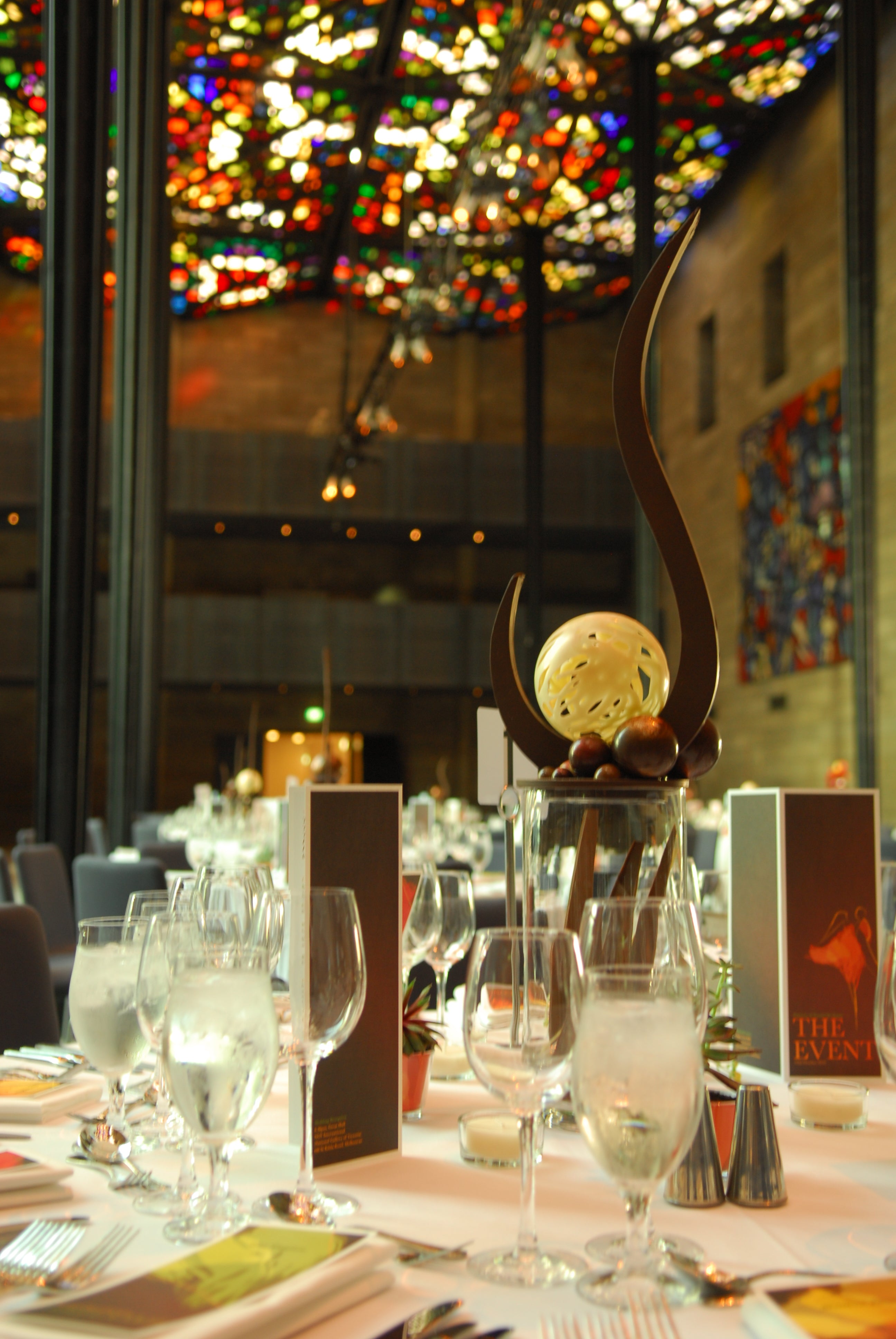 Flashback: Crafting Edible Art Chocolate Centrepieces at the National Gallery of Victoria Wedding